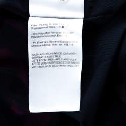 Pre Owned Escada Red Leopard Print Jersey Radiant Seam Dress M