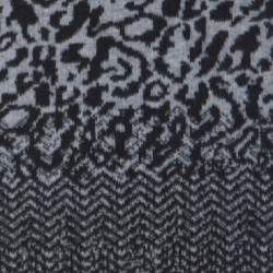 Escada Black and Grey Ombre Knit Sintala Dress S 