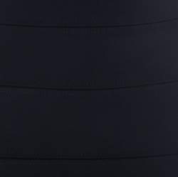 Escada Navy Blue Stretch Crepe Panelled Pencil Skirt M 