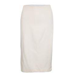 Escada Cream Wool Pencil Skirt M