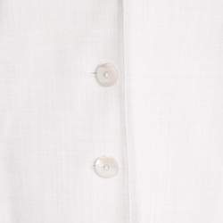 Escada Beige Wool Eyelet Collar Blazer and Skirt Set M