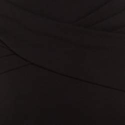تنورة اسكادا رونيا مستقيمة تريكو مرن ديرابية بطيات أمامية أسود XL