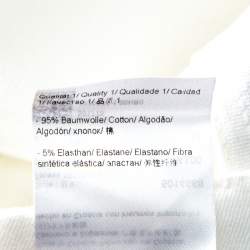 Pre Owned Escada White Stretch Denim Teresa Straight Leg Jeans S