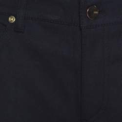 Pre Owned Escada Black Stretch Denim High Rise Straight Leg Tessa Jeans M