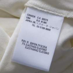 Pre Owned Escada Buttercream Stretch Knit Long Sleeve Jersey Top XXL 