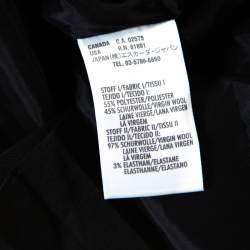 Escada Black Crepe Sleeveless Pleated Peplum Blouse L