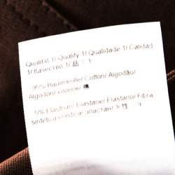 Pre Owned Escada Tobacco Brown Stretch Denim High Rise Straight Leg Tessa Jeans M