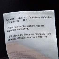 Pre Owned Escada Black Stretch Denim High Rise Straight Leg Tessa Jeans S