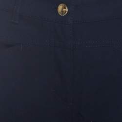 Pre Owned Escada Navy Blue Stretch Denim Teresa Straight Leg Jeans S