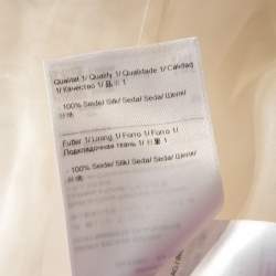 Pre Owned Escada Off White Embroidered Sheer Silk Organza Long Sleeve Nensa Blouse M