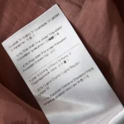 Pre Owned Escada Bellini Pink Crepe Pinch Pleat Draped Dyani Dress L