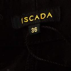 Pre Owned Escada Black Stretch Denim High Rise Straight Leg Tessa Jeans M