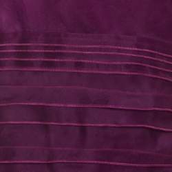 Pre Owned Escada Amethyste Purple Sheer Silk Sleeveless Norga Layered Top M