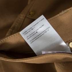 Pre Owned Escada Brass Brown Stretch Denim High Rise Straight Leg Tessa Jeans M