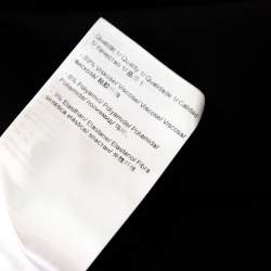 Pre Owned Escada Black Stretch Crepe Pintuck Detail Dinore Sheath Dress M