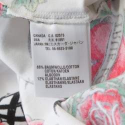 Escada White True Love Print Cotton Sleeveless Top M