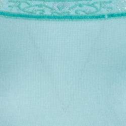 Escada Mint Green Knit Embellished Long Sleeve Top L 