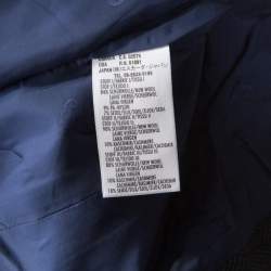 Escada Navy Blue Wool Blend Patchwork Blazer XL 