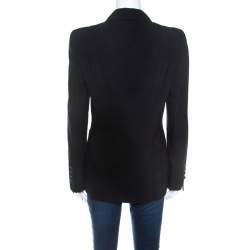 Pre Owned Escada Black Wool Safari Pocket Detail Jacket M 