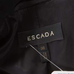 Pre Owned Escada Black Wool Safari Pocket Detail Jacket M 