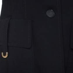 Pre Owned Escada Black Wool Safari Pocket Detail Jacket M 