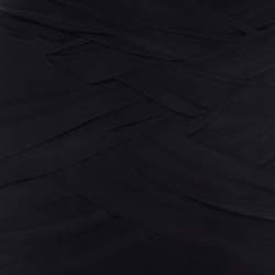 Escada Black Stretch Knit Ruched Braided Detail Edona Skirt M