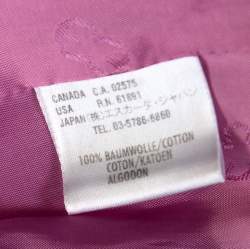 Escada Pink Cotton Basketweave Tailored Skirt Suit Set M