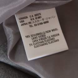 Escada Grey Wool Short Pencil Skirt S