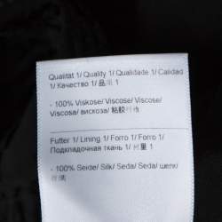 Escada Black Fil Coupé Wrap Front Dorelles Dress M