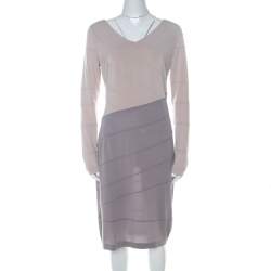 Escada Colorblock Stretch Jersey Paneled Eppa Dress M