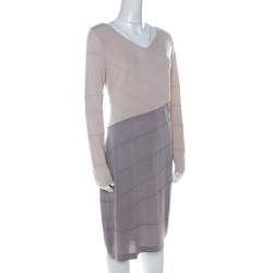 Escada Colorblock Stretch Jersey Paneled Eppa Dress M