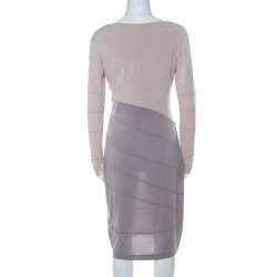 Escada Colorblock Stretch Jersey Paneled Eppa Dress M