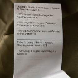 Pre Owned Escada Olive Green Sequinned Tweed Darouny Sheath Dress L