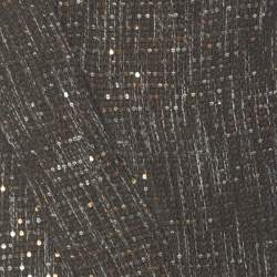 Pre Owned Escada Olive Green Sequinned Tweed Darouny Sheath Dress L