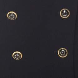 Pre Owned Escada by Margaretha Ley Vintage Black Wool Double Breasted Jacket M 