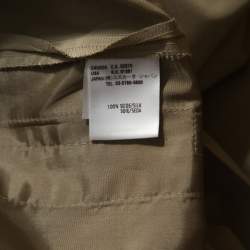 Pre Owned Escada Beige Silk Straight Fit Trousers L