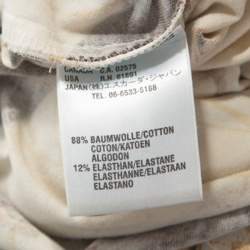 Escada Beige Jersey Saddle Print Long Sleeves Top M