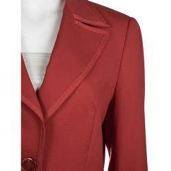 Escada Red Wool Blazer S