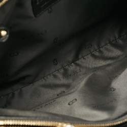 Escada Black Woven Leather Horizontal Margaretha Tote