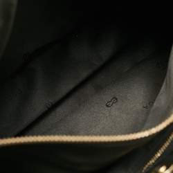 Escada Black Woven Leather Horizontal Margaretha Tote