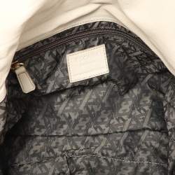 Pre Owned Escada Cream Leather Shoulder Bag