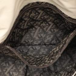 Pre Owned Escada Cream Leather Shoulder Bag