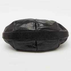 Pre Owned Escada Black Leather Frame Satchel