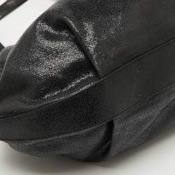 Pre Owned Escada Black Leather Frame Satchel