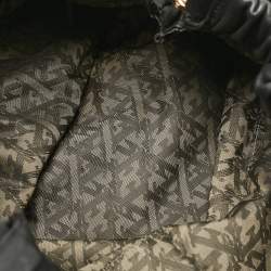 Pre Owned Escada Black Leather Chain Logo Hobo