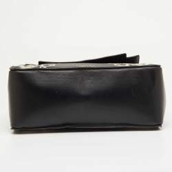 Pre Owned حقيبة يد علوية إسكادا طباعة باروك أنيقة جلد أسود