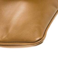 Pre Owned Escada Brown/Beige Leather and Calfhair Shoulder Bag