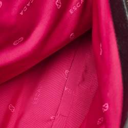 Pre Owned حقيبة يد إسكادا جيب أمامي جلد أسود