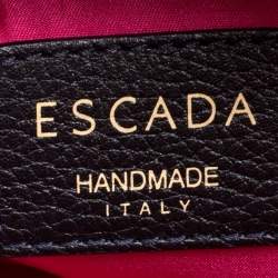 Escada Black Leather Eluna Shoulder Bag