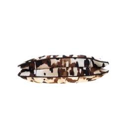 Escada Camouflage Canvas Shoulder Bag